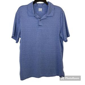 32 Degrees Cool Men's Blue Short Sleeve Polo Size Large